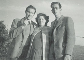 Frank, Margaret and Derek Warren